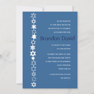 CADA ESTRELA É UM Convite ÚNICO Bat Mitzvah Bar