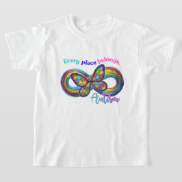 Cada Peça Brilha – Camiseta Borboleta Autismo