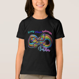 Cada Peça Brilha – Camiseta Borboleta Autismo