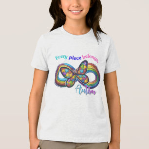 Cada Peça Brilha – Camiseta Borboleta Autismo
