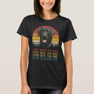 Cada Snack Que Você Faz Camiseta de cão De Labrado