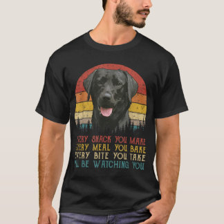 Cada Snack Que Você Faz Camiseta de cão De Labrado