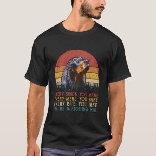 Cada Sopro Você Faz Camiseta de cão Preta E Tan Co