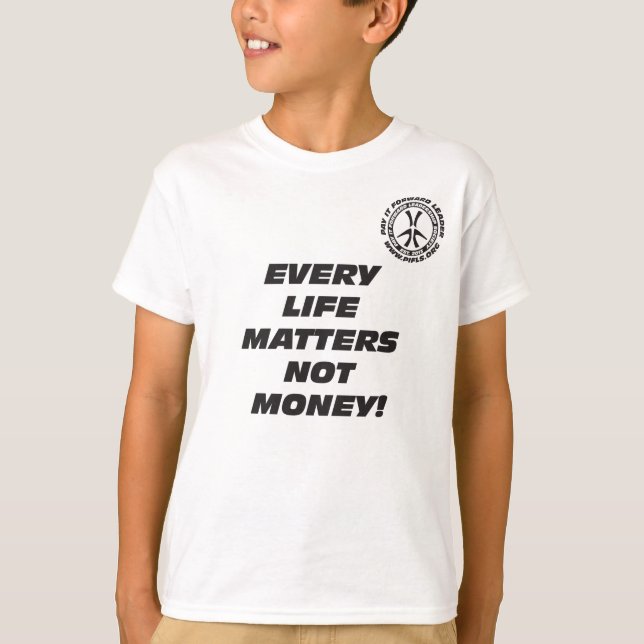 Cada vida do miúdo importa t-shirt (Frente)