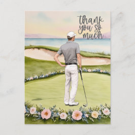 Cadeado de golfe do cartões de agradecimentos