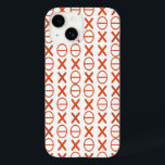 Cadeias de símbolos vermelhas em qualquer cor<br><div class="desc">Padrão baseado em cordas de símbolos simples. O impressão é vermelho-alaranjado. A cor de fundo sólida pode ser facilmente personalizada.</div>