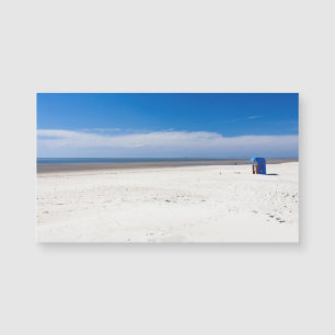 Cadeira de praia no Mar do Norte