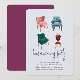Cadeiras Vintage| Convite de festas