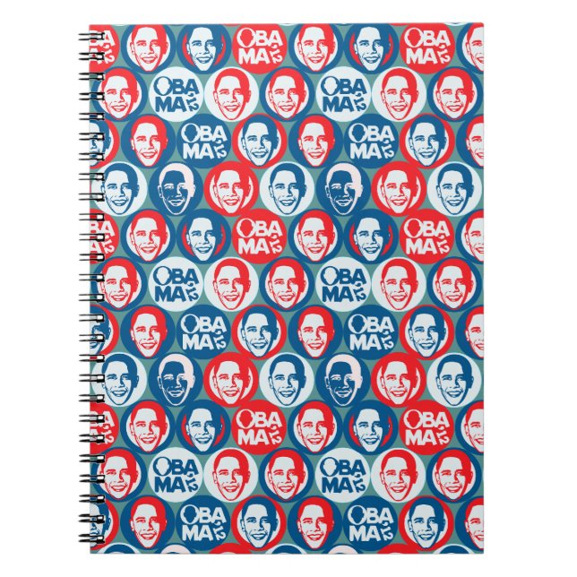 Caderno 2012 do pop art de Obama (Frente)