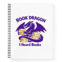 Caderno Amante de Livros | Dragão de Livros Eu Acu