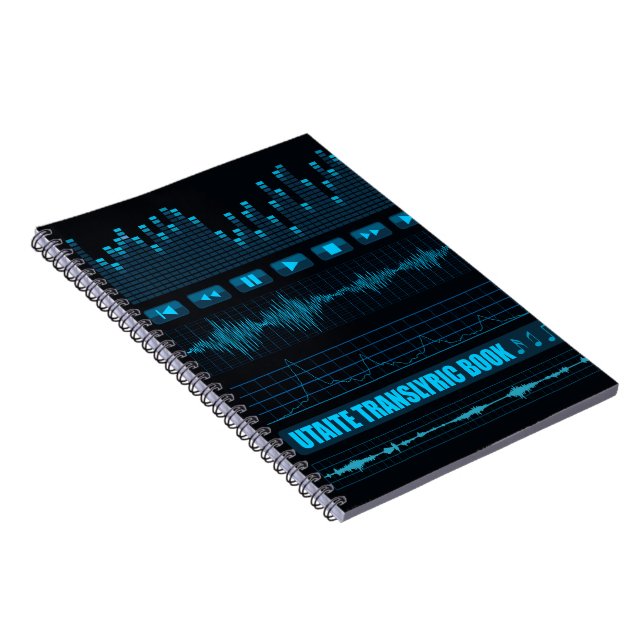 Caderno azul de Utaite Translyric (Lado Direito)