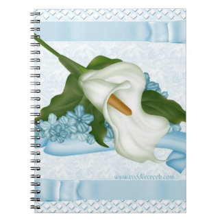 Caderno azul do lírio de Calla