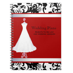 Caderno bonito do planejador do casamento