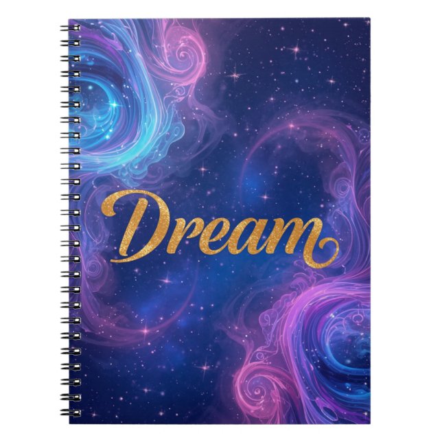 Caderno Clássico Espiral de Sonho Cativante Diário (Frente)