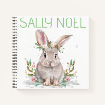 Caderno colorido fofo personalizado