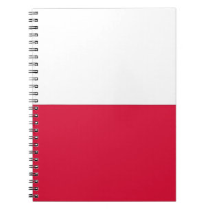 Caderno com a bandeira do Polônia