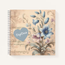 Caderno com Capa Dura Bluebell com Texto Personali