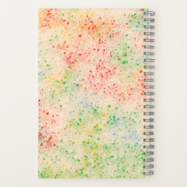 Caderno com Padrão de Confetes