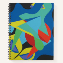 Caderno Contemporâneo Abstrato Froggish