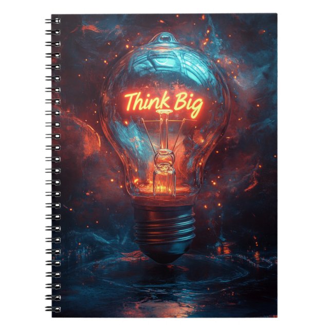 Caderno Criativo Think Big Lightbulb Journal (Frente)