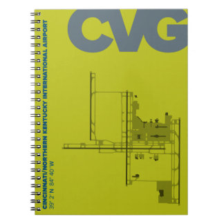 Caderno (CVG) do diagrama do aeroporto de