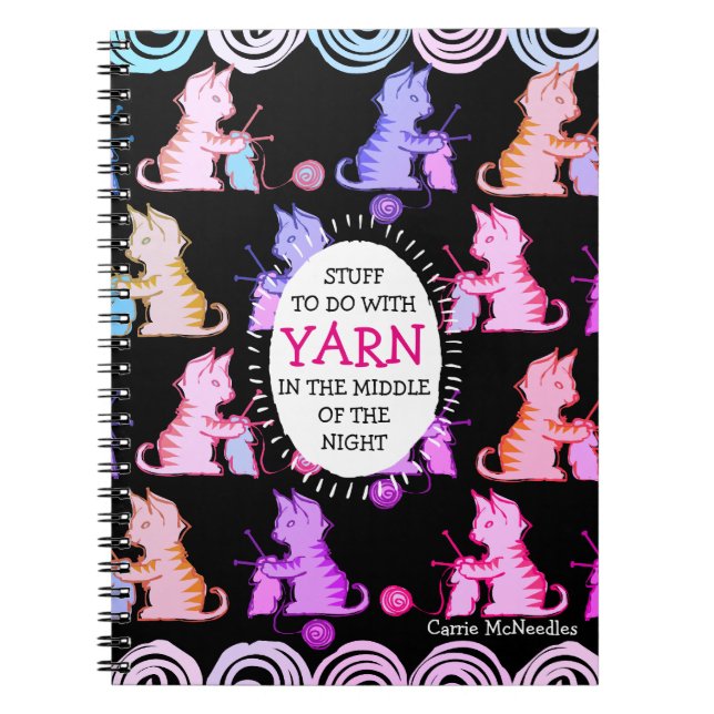 Caderno da ideia dos artesanatos do knitter das (Frente)