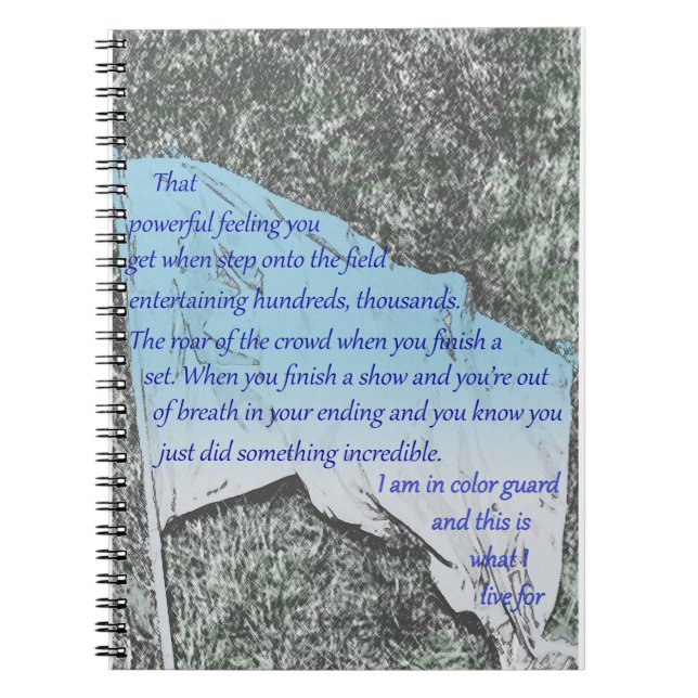 Caderno da inspiração da bandeira da guarda de cor (Frente)