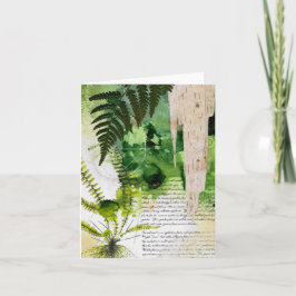 Caderno da natureza do cartão de cumprimento