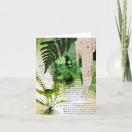 Caderno da natureza do cartão de cumprimento