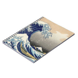 Caderno da onda do japonês