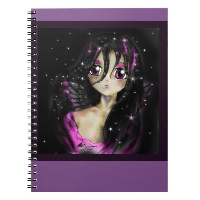 Caderno da princesa Anjo Manga Menina Mágica do (Frente)