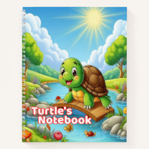 Caderno da Tartaruga – Caderno Escolar de Crianças