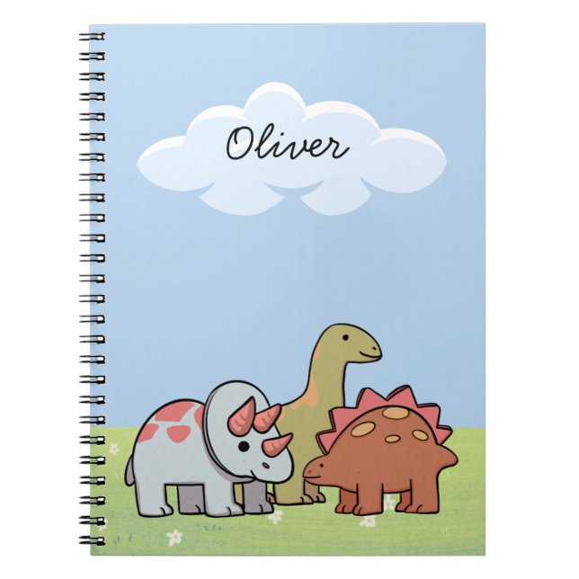 Caderno de Aventuras dos Dinossauros (Frente)