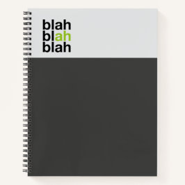 Caderno de Bloco de Cor Mínima – Blá Blá Blá