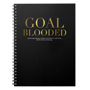 Caderno de Blooded do objetivo