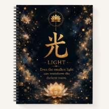 Caderno de Caracteres Chineses Luz (光)