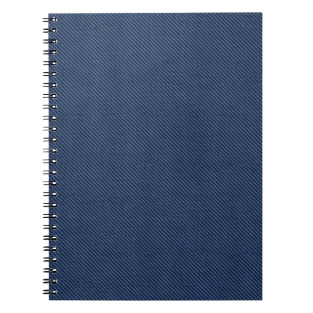 Caderno de Denim Azul Falso (Frente)