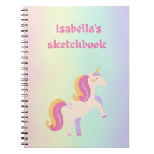 Caderno de desenho colorido 