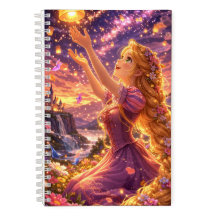 Caderno de Desenho Espiral Coroa de Princesa Fofa