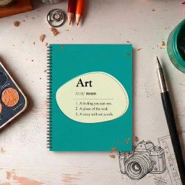 Caderno de Esboços no Estilo de Dicionário de Arte