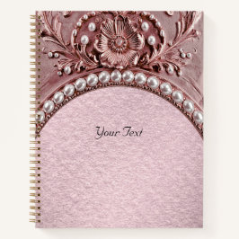 Caderno de Flor Rosa