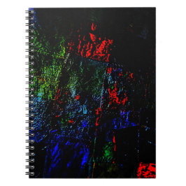 Caderno de Fotos abstratas de espiral de mistura e