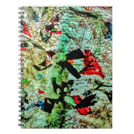 Caderno de Fotos com Espiral Abstrata de Purpurina