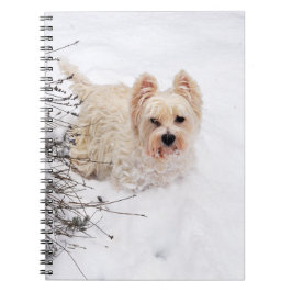 Caderno de Fotos de Cachorro Westie Snow White