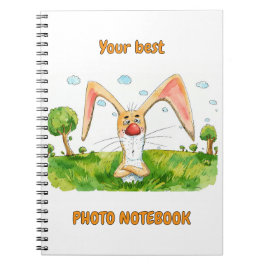 Caderno de Fotos do Coelho Engraçado - Espiral do