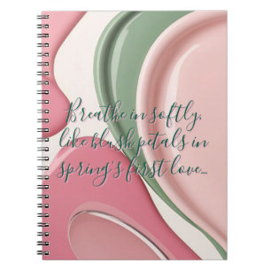 Caderno de fotos em espiral com gráfico elegante
