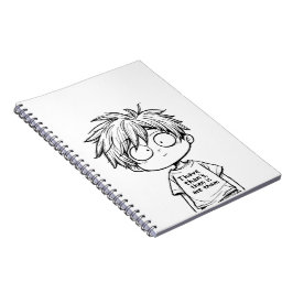 Caderno de Fotos em Espiral de Garoto Anime Chibi