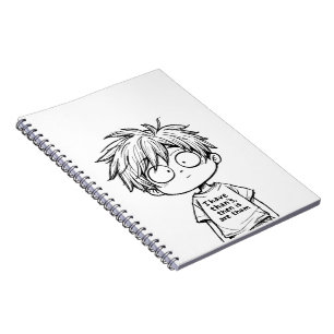 Caderno de Fotos em Espiral de Garoto Anime Chibi