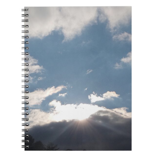 Caderno de Fotos em Espiral Luz Solar Através de N (Frente)