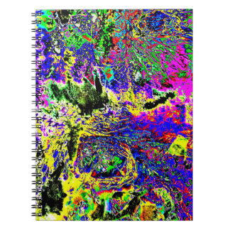 Caderno de fotos espiral abstrato roxo doce, Bonit